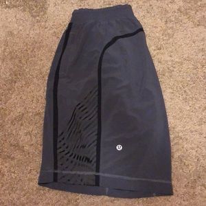 Lululemon grey and black running shorts